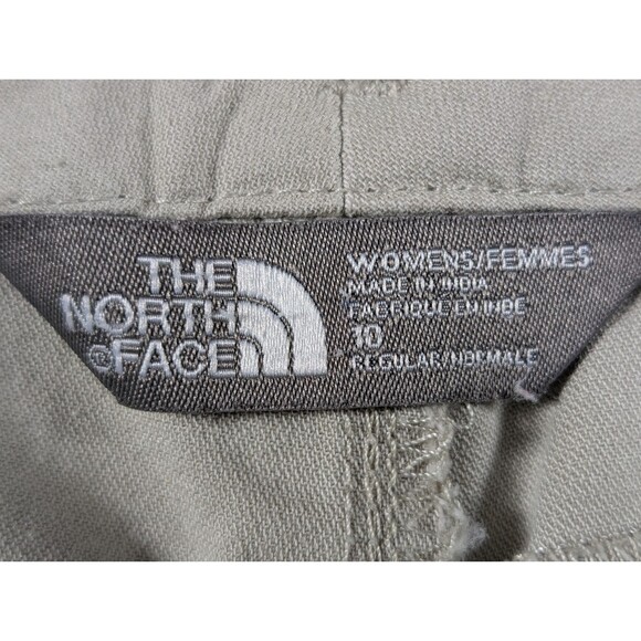 The North Face Womens 10 Tan Utility Shorts Hiking Camping Casual Drawstring Wai - Picture 6 of 11